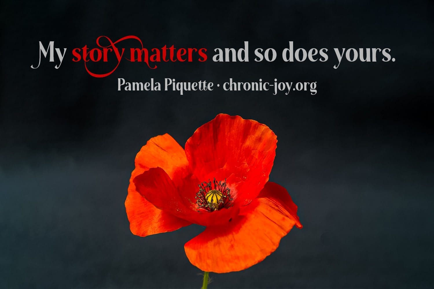 Story Matters - Pamela "My story matters and so does yours." Pamela Piquette