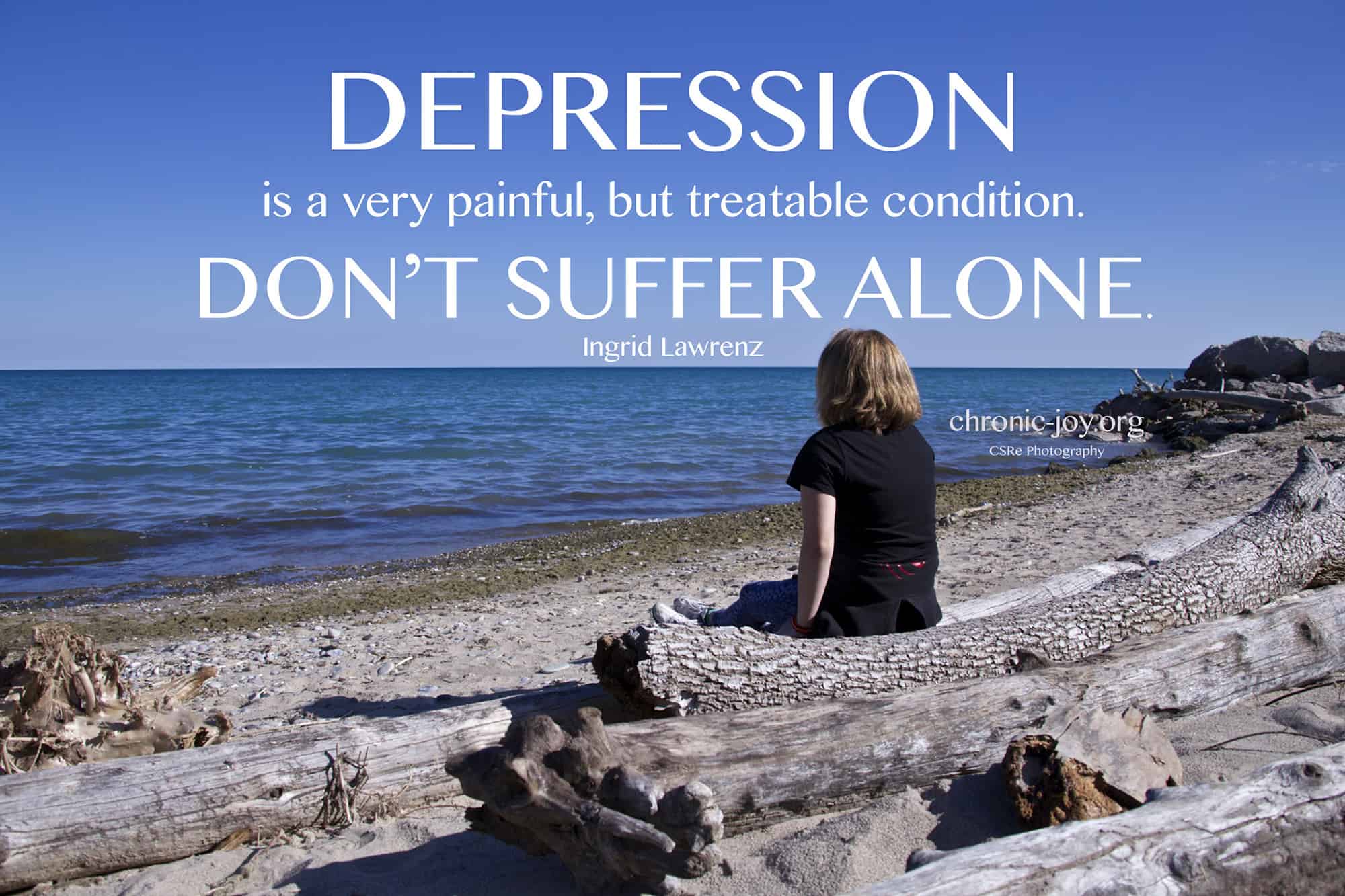 Depression is very painful.
