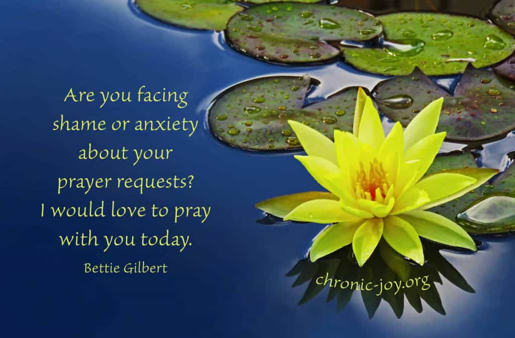 Are you facing shame or anxiety about your prayer requests?