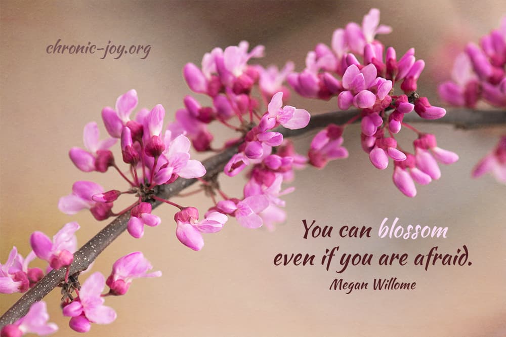 "You can blossom even if you are afraid." Megan Willome