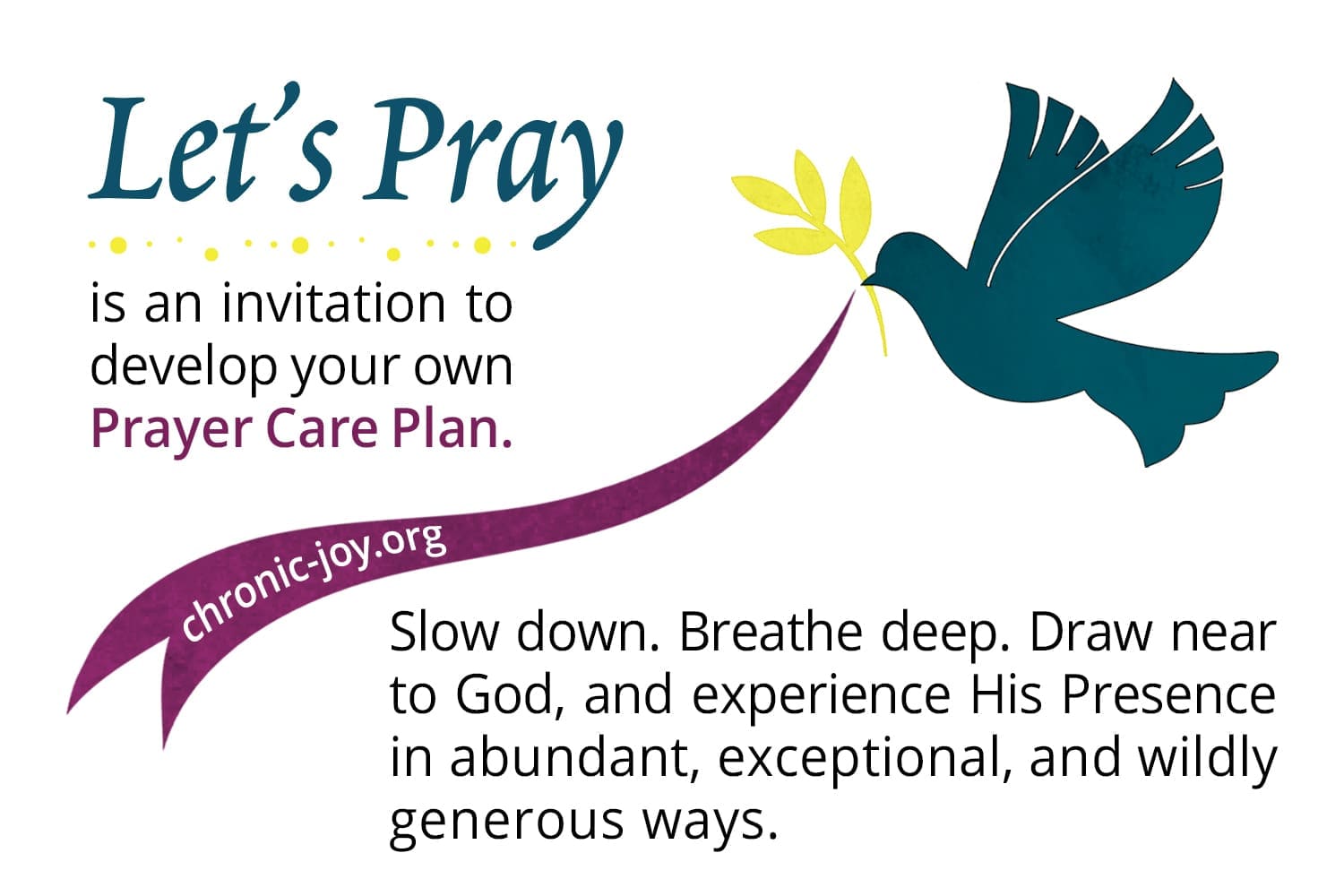 Let's Pray is an invitation to develop your Prayer Care Plan.