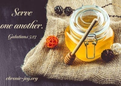 Serve one another. (Galatians 5:13)