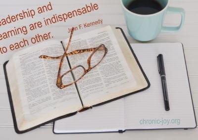 Leadership and learning are indispensable to each other.