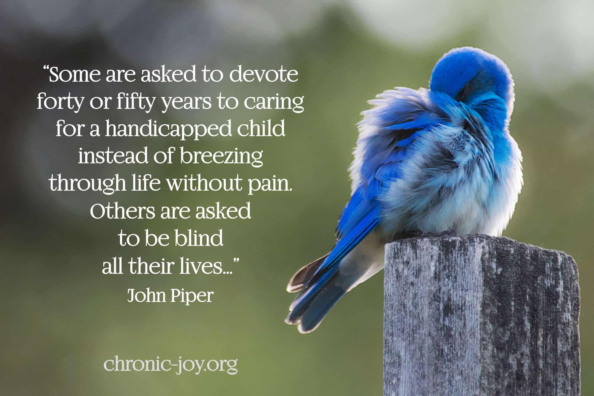 Words of Hope for a Baby Born Blind