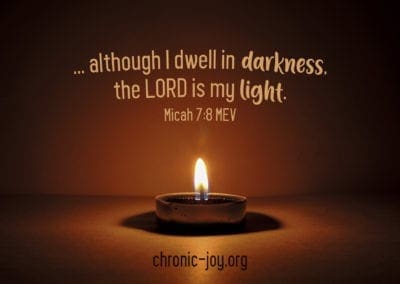…although I dwell in darkness, the LORD is my light