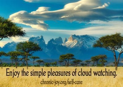 Enjoy the simple pleasures of cloud-watching.