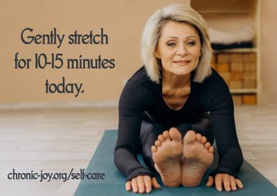 Gently stretch for 10-15 minutes today.
