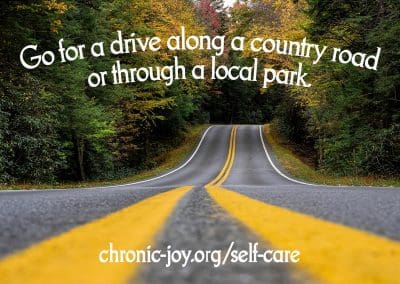 Go for a drive along a country road or through a local park.
