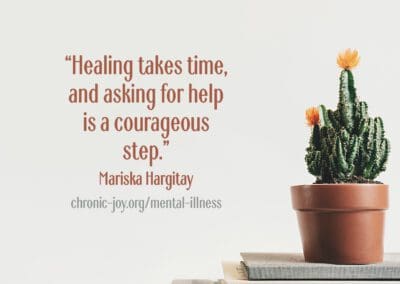 “Healing takes time, and asking for help is a courageous step.” Mariska Hargitay