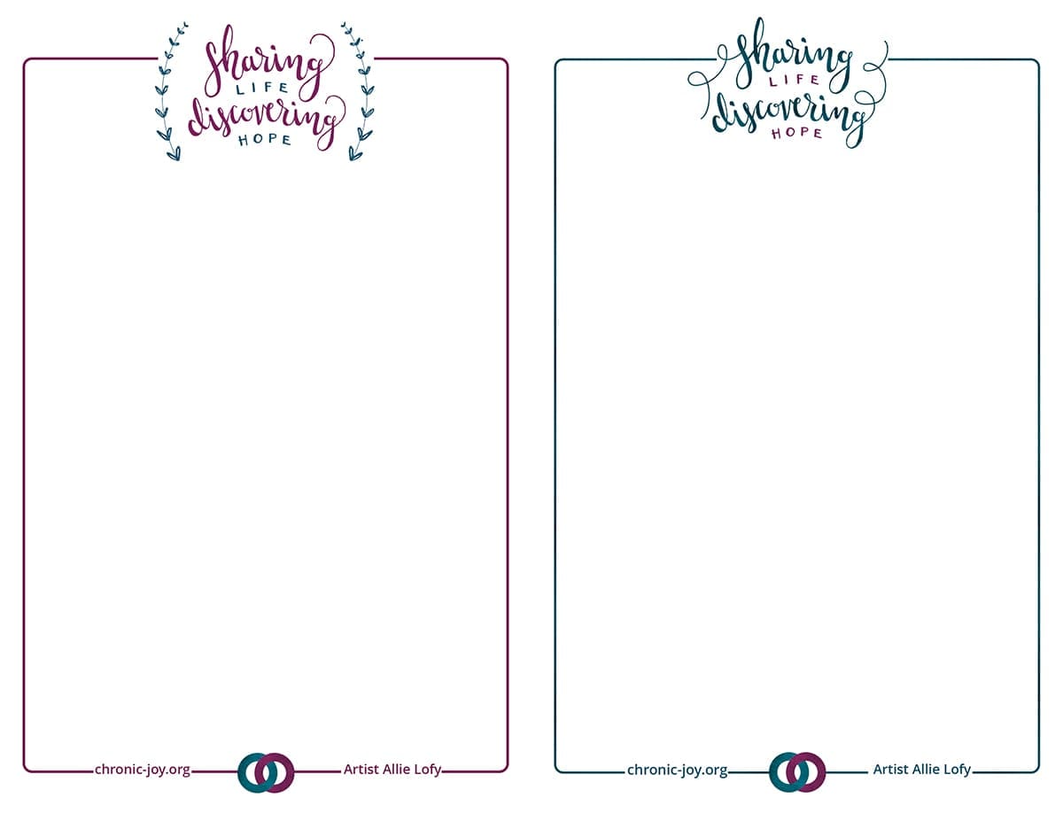 Sharing Life  Discovering Hope Stationery