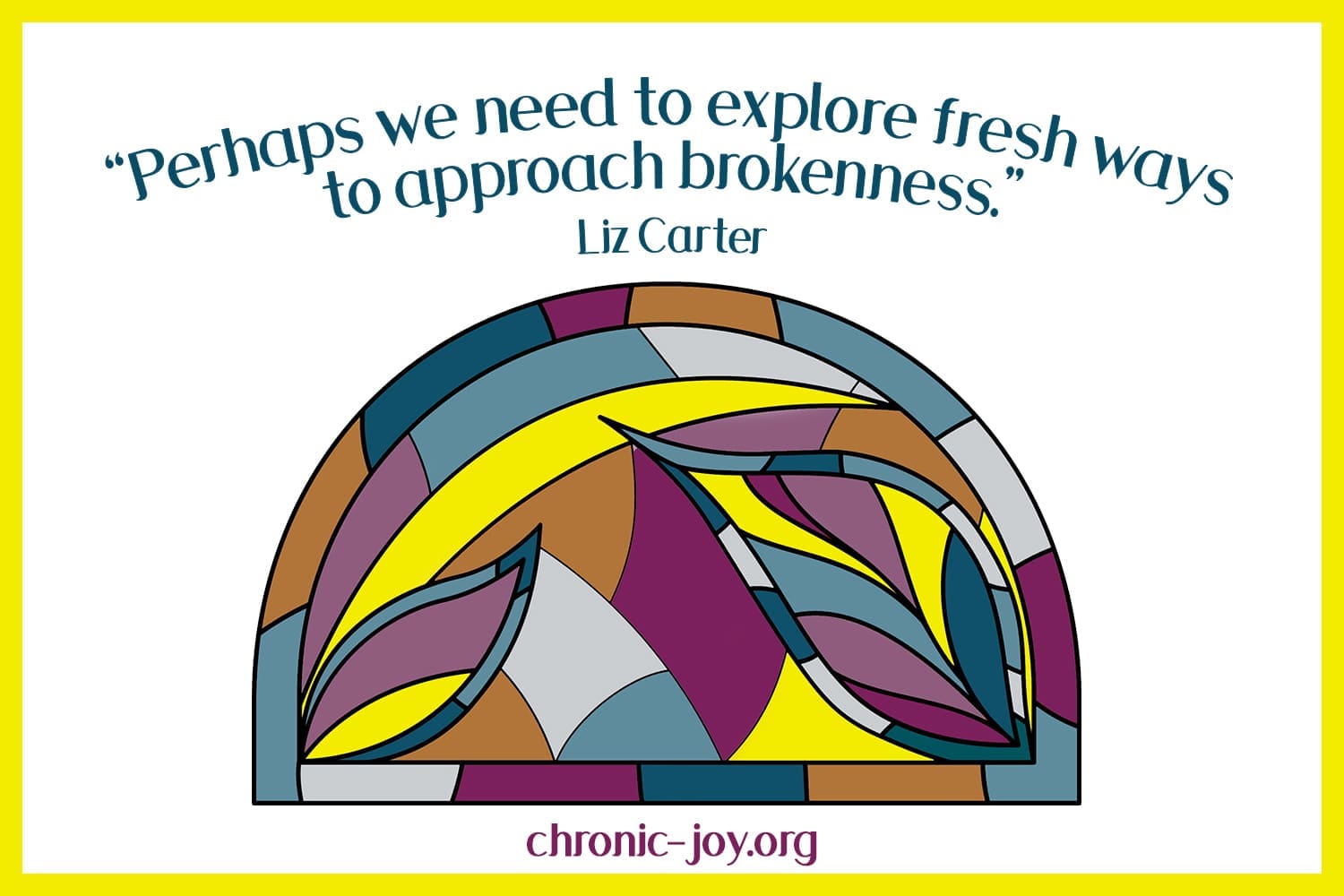 Fresh ways to approach brokenness.