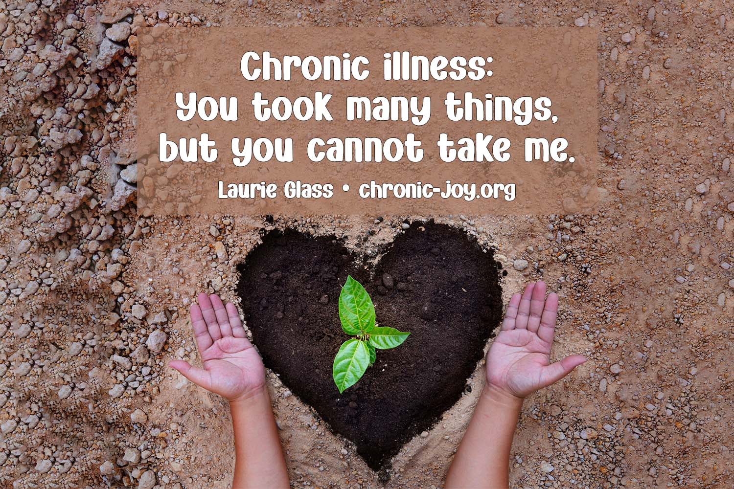 Chronic Illness Cannot Take Me - a poem by Laurie Glass