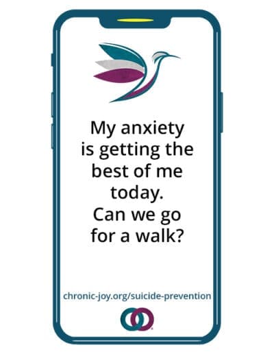 Suicide Prevention - Can We Go for a Walk?