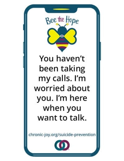 Suicide Prevention - Not Taking My Calls