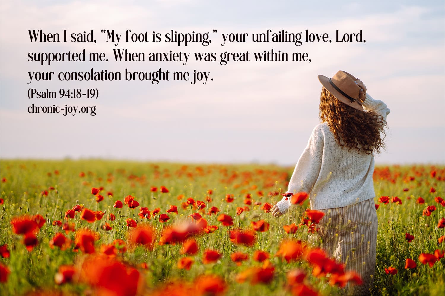 God's unfailing love brings us joy.